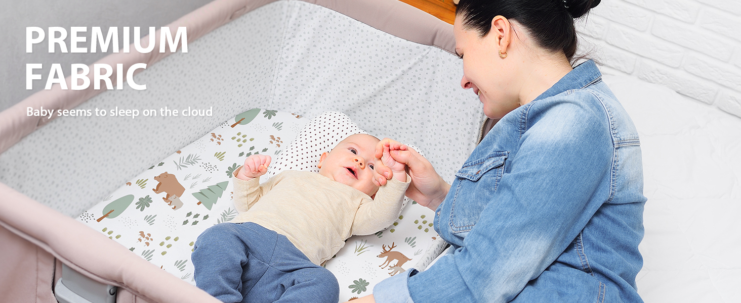 Baby Bassinet Bedside Sleeper Sheets Mini Crib Sheets Bed Side Bassinet For Baby baby bassinet sheets boy