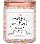 Homsolver 40th Birthday Gifts for Women, Perfect Ideas Birthday Decorations Candle Gift for Mom, ...