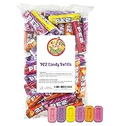 PEZ Candy Refills, Assorted Fruit Flavors, 1 Pound Bulk Bag - Strawberry, Lemon, Orange, Cherry, ...