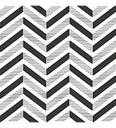 STICKEEP Black White Herringbone Peel and Stick Wallpaper Modern Boho Geometric Conatct Paper Sel...