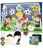 Dr.Rapeti Soccer Ball Game Set for Kids Soccer Goal Game Mini Soccer Toy Game Set Indoor Outdoor ...