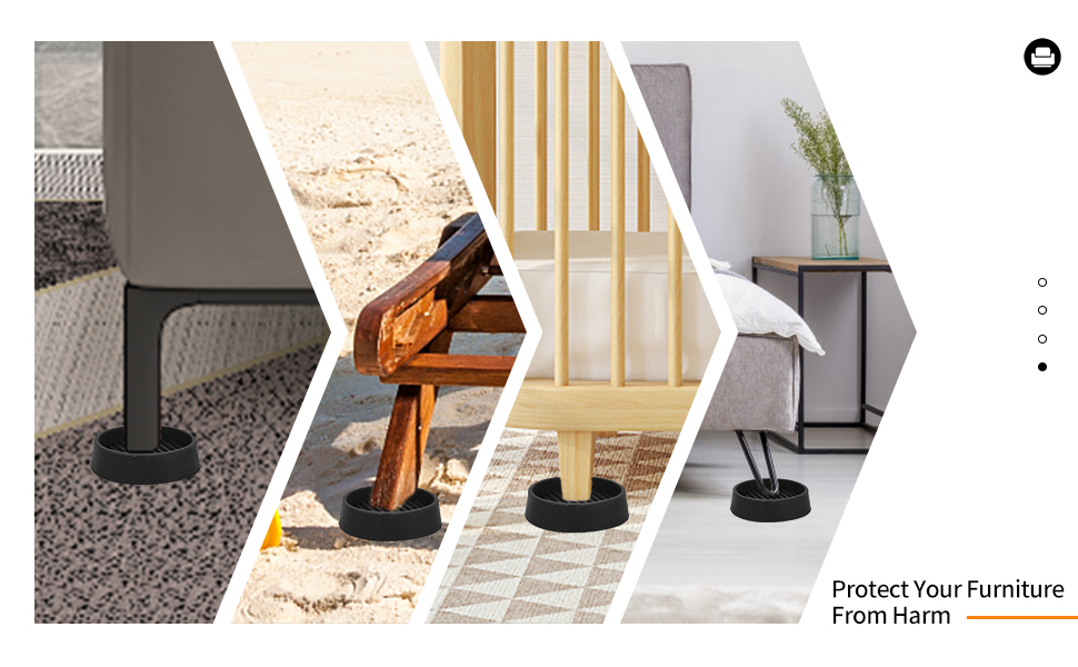 Rubber Stoppers For Furniture 4Pcs/set Non Slip Furniture Pads