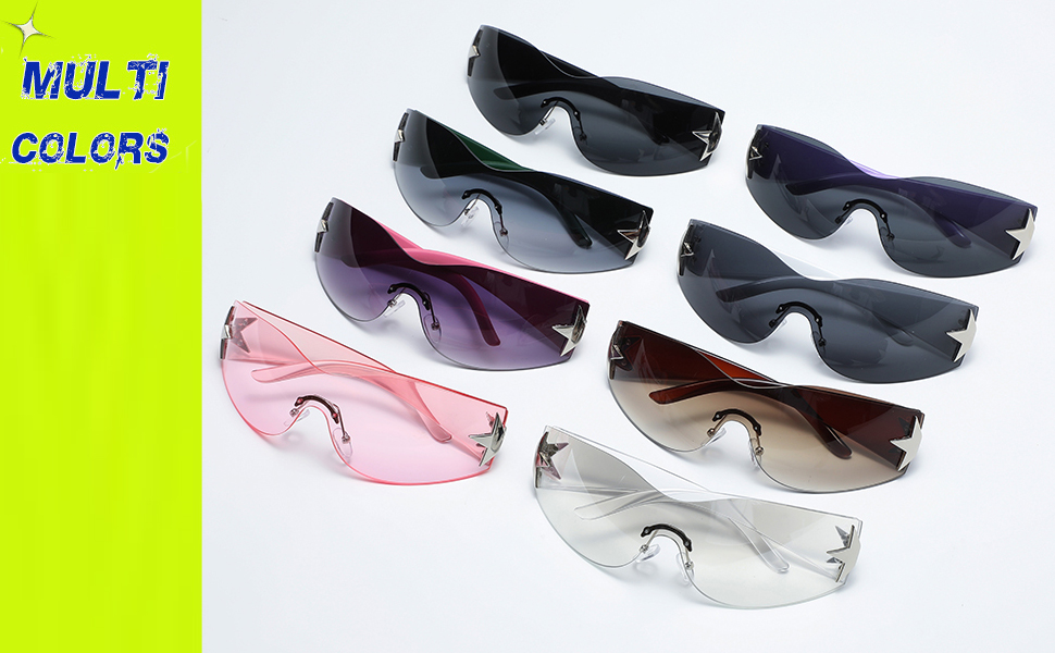 wrap around cool sunglasses for women men y2k 