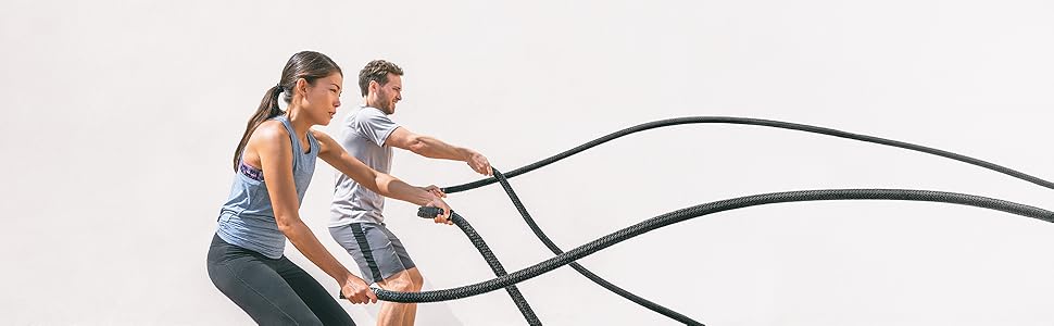 Couple exercising