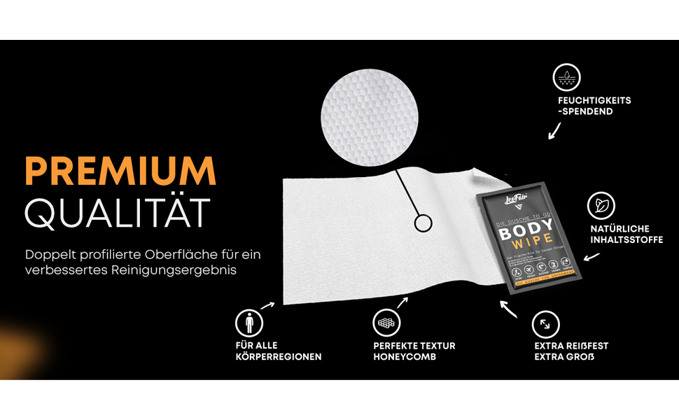 Premium quality - double profiled surface for improved cleaning results