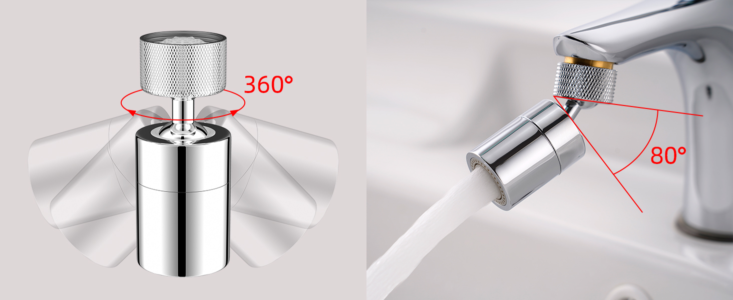 Hibbent NSF Certified Dualfunction Female Faucet Aerator, CUPC