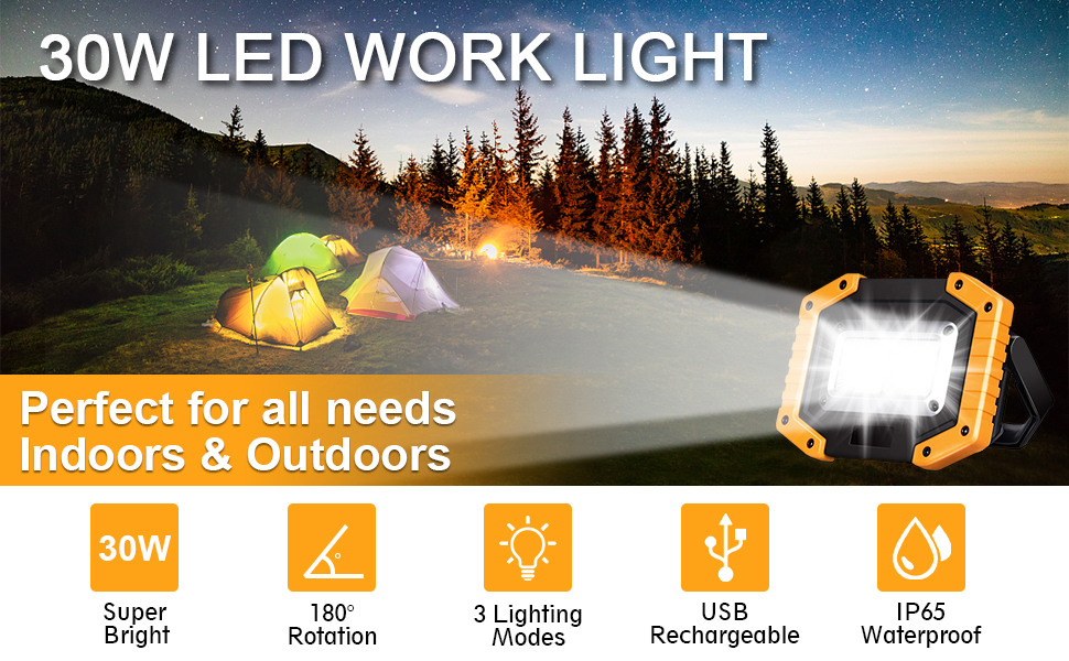 led work light for all outdoor camping