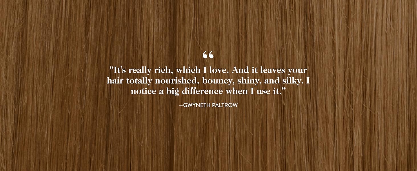 It leaves your hair totally nourished, bouncy, shiny, and silky