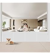 Upgrade 200 inch Retractable Baby Gates Extra Wide with Reinforced Strip Design to Prevent Crawli...