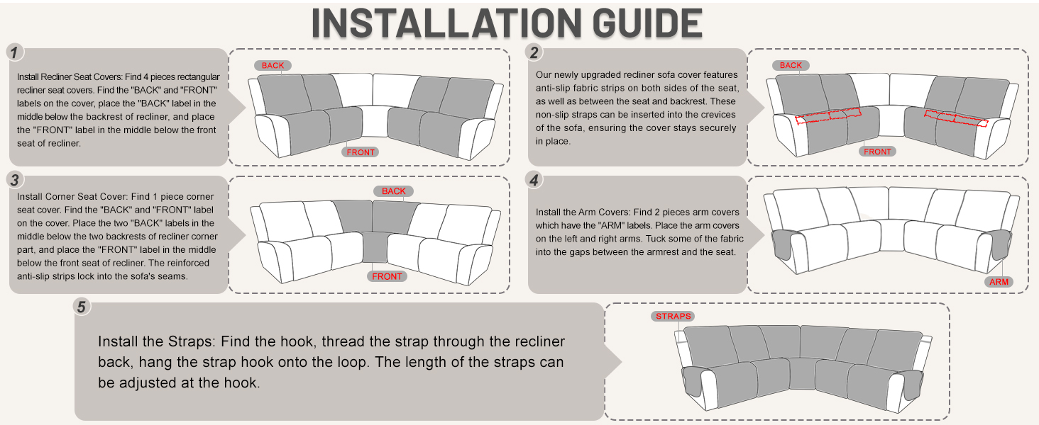 l shaped sectional couch covers