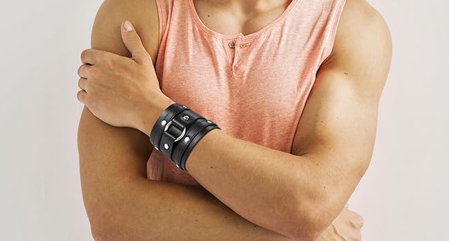 Amazon | JEWELRYWE レザー ブレスレット ペア 腕輪