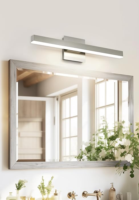 bathroom lights brushed nickel