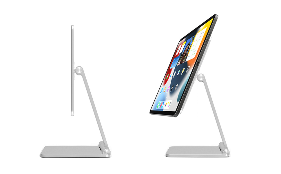 FUGEST Foldable iPad Stand MultiAngle Rotatable Floating iPad Pro