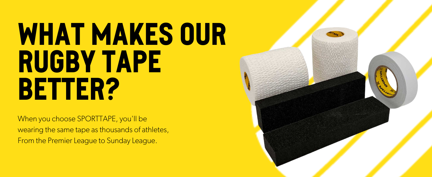 SPORTTAPE Rugby Lifting Kit Lifting Blocks and Tape White Lineout