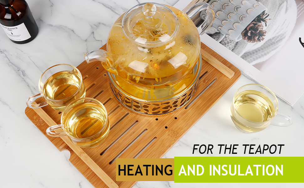 KAYCROWN Teapot Warmer, Stainless Steel Tea Warmer with