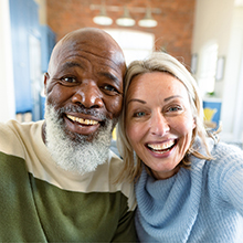 Smiling couple