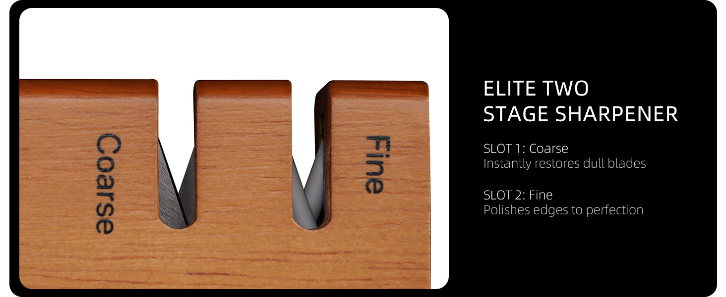 knife set with block