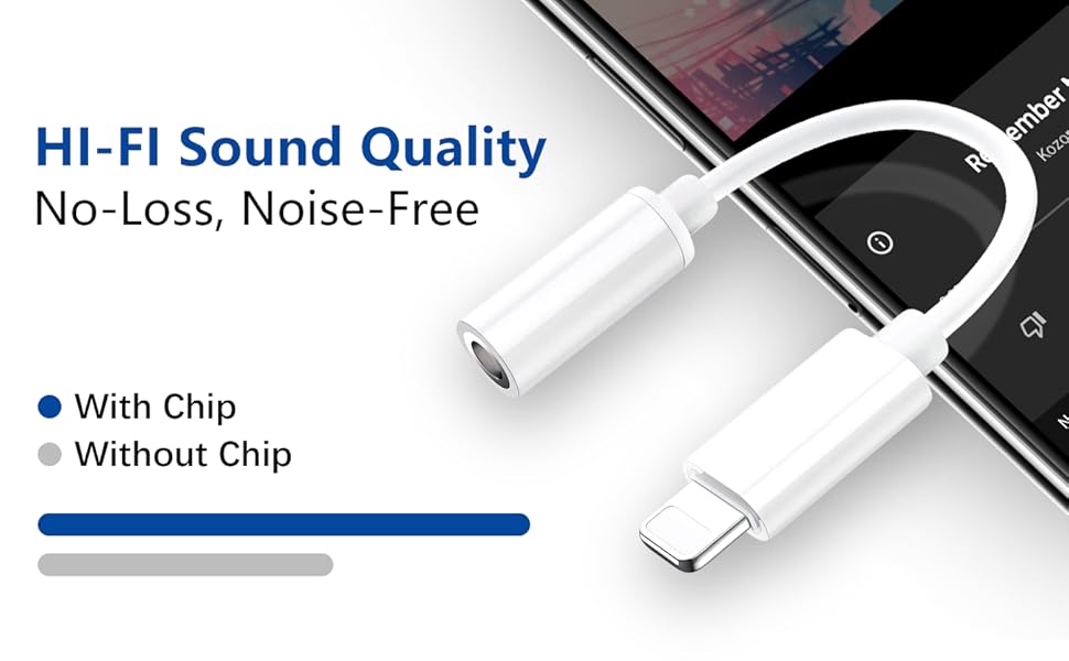3 Pack Headphone Adapter for iPhone to 3.5mm Headset Cable, Lightning