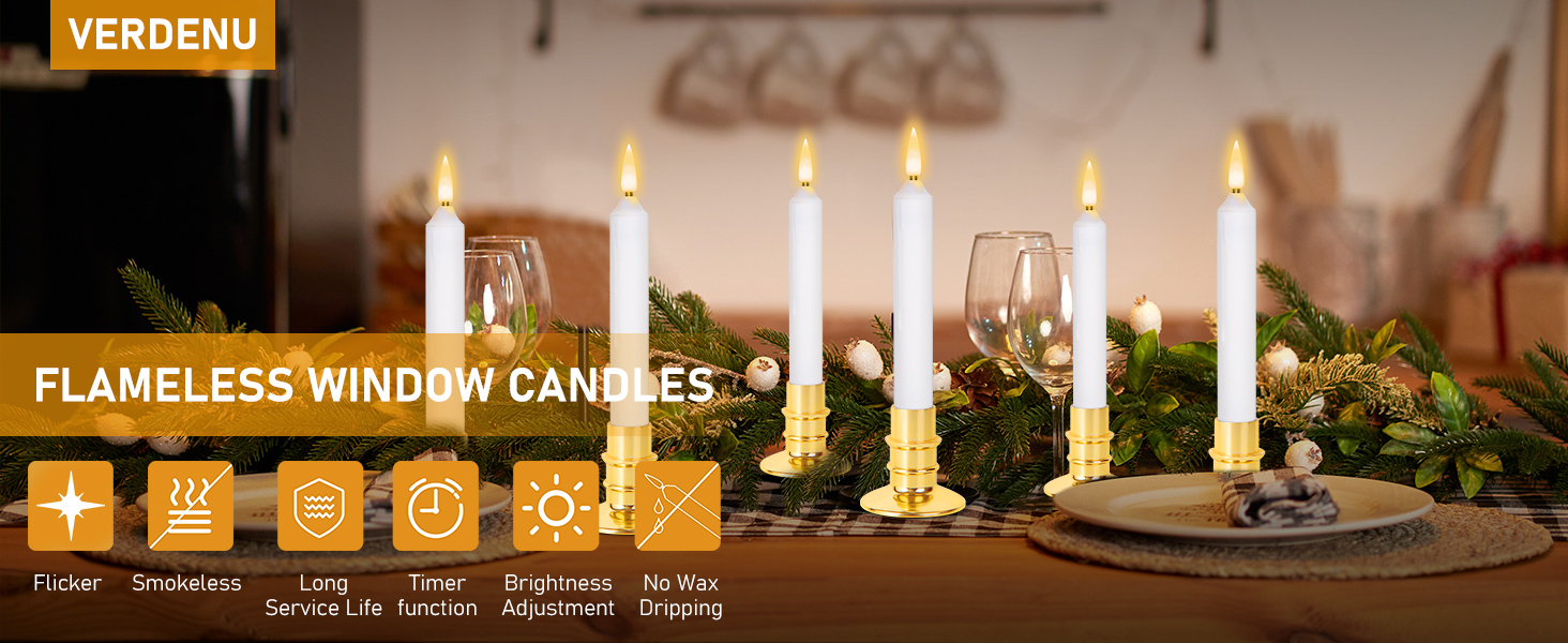 Christmas Window Candles