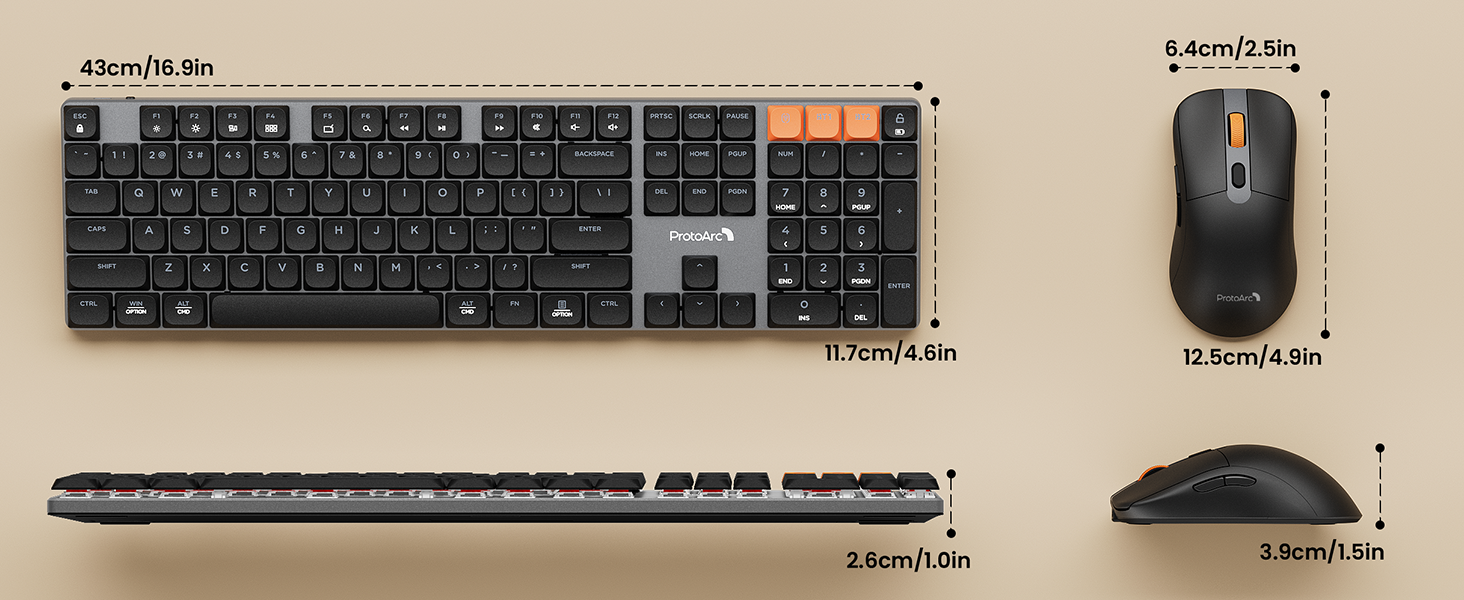 wireless mechanical keyboard and mouse combo