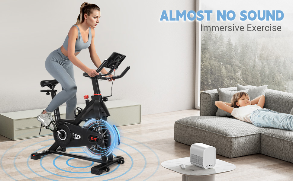 DMASUN Exercise Bike, Super Quiet Resistance