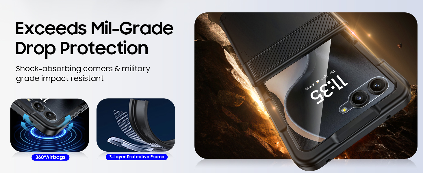 CENMASO for Motorola Razr 2025 Case/Razr 2024 Case with Card Holder