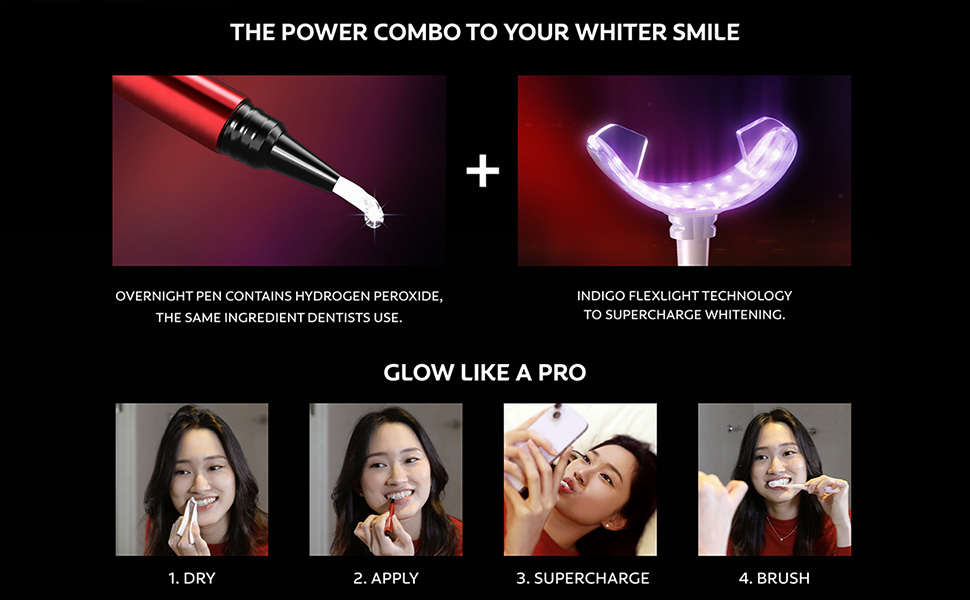 Colgate Optic White FlexLight LED Whitening Kit, At Home Whitening