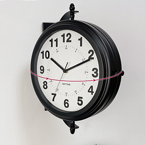 Amazon.co.jp: 両面時計 電波 壁掛け時計 オシャレ デジタル