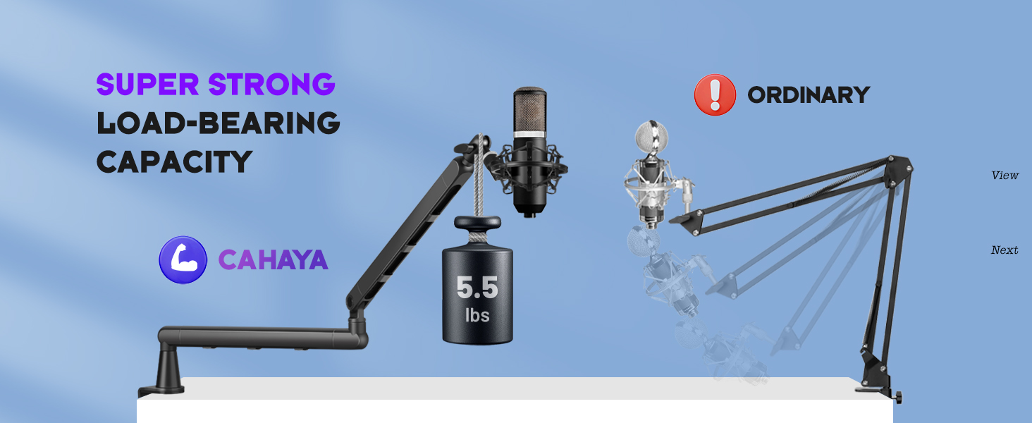 strong capacity mic stand arm