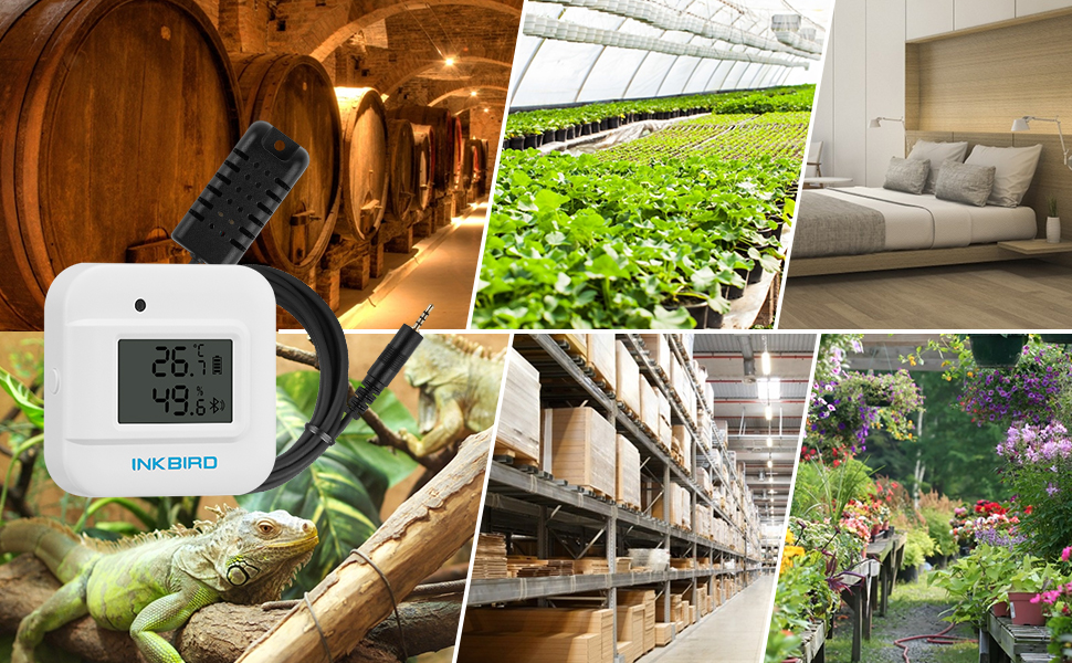 　温度センサー wifi 温度計 湿度 温度・湿度計 気温計 おんしつどけい デジタル 温度記録計 温 湿度計 絶対湿度計 最高最低温度計 イーラリー デジタル温湿度計 温度計 温度計