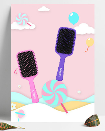 paddle hair brush