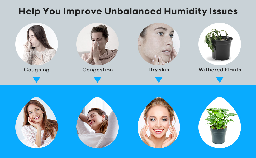 VOCOlinc Smart Cool Mist Humidifiers for Bedroom, 2.5L