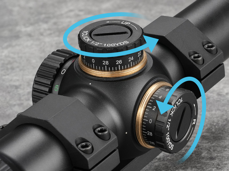 Precision Reset Turrets - CVLIFE 1-10x24 LPVO Rifle Scope with Cantilever Mount