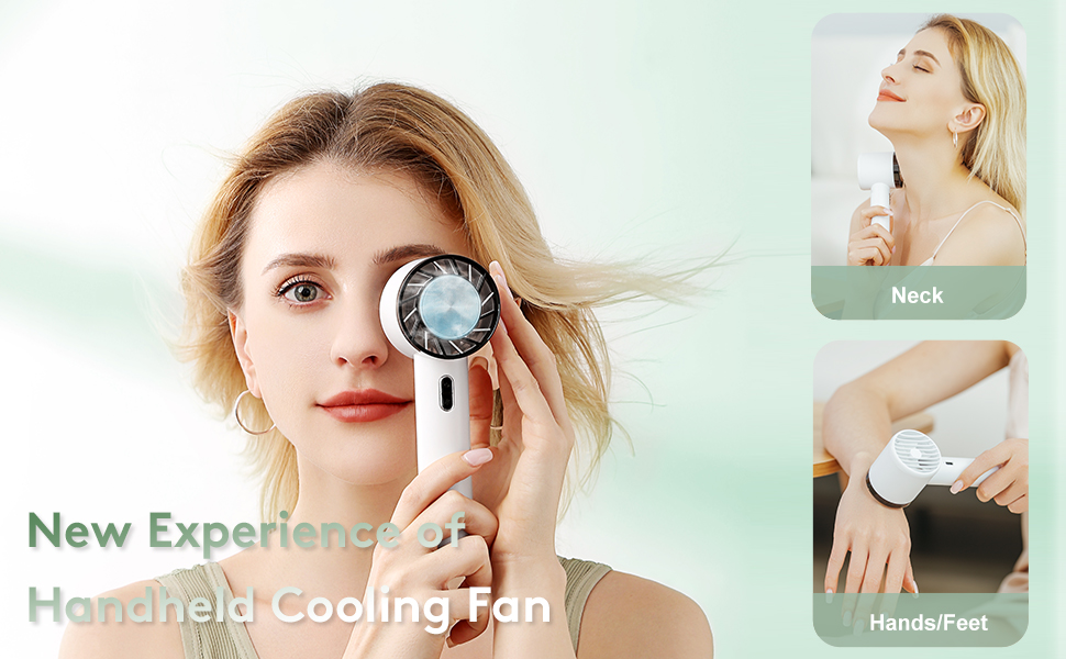Portable Handheld Fan,Portable Air Conditioner Cooling Fan with Ice Cooling