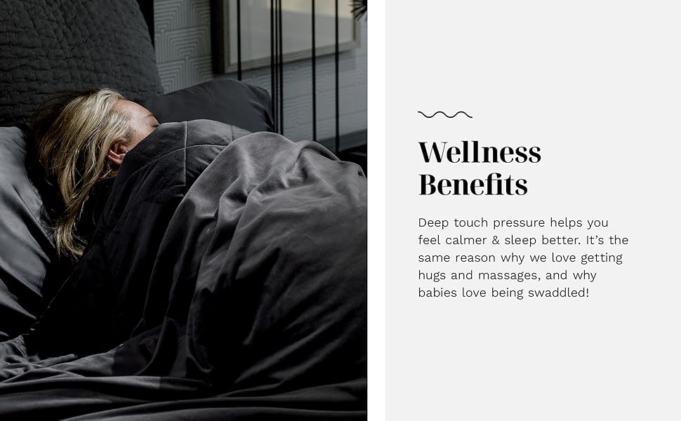 LUXOME Premium Weighted Blanket for Adults Includes