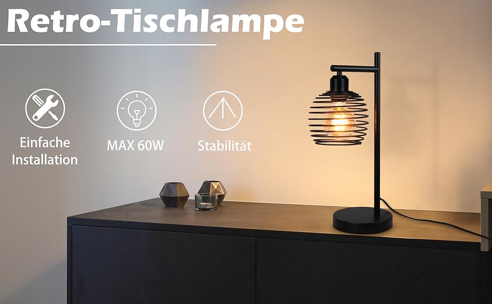 retro tischlampe