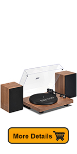 record player with speakers