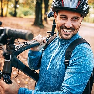 Man biking