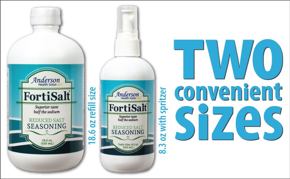 fortisalt two convenient sizes