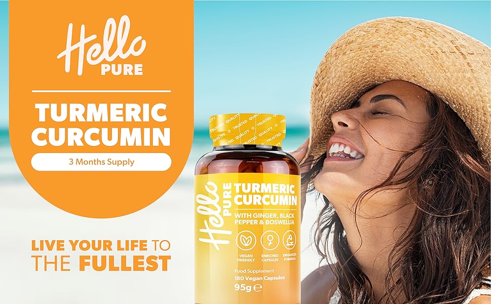 Turmeric Capsules High Strength 5000mg with Black Pepper, Ginger - Turmeric With Boswellia And Black Pepper
