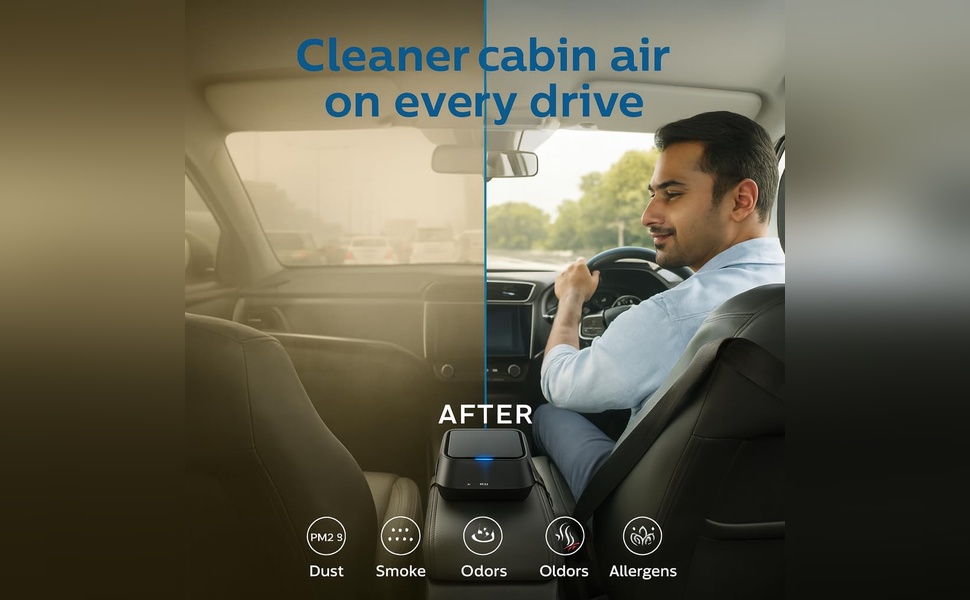 car air purifier with HEPA HESA filter PM2 point 5 CADR