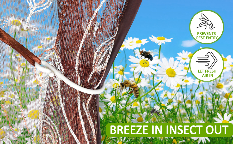 Hommtina Screen Door Mesh Screen Doors, Door Net Screen with for Front Back