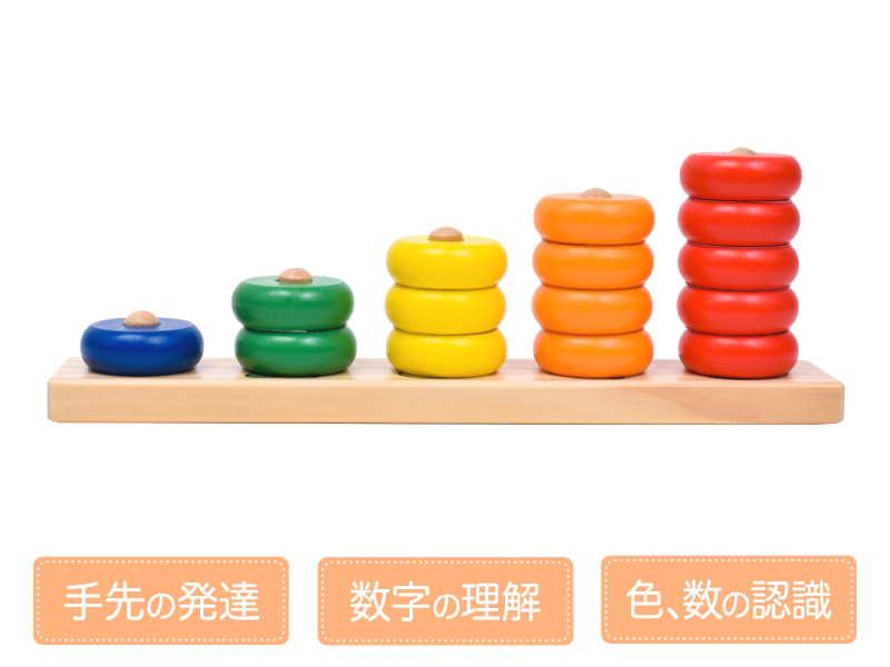 Amazon.co.jp: Sortierspiel Lerne Zählen mit Ringen: 27 x 5 x