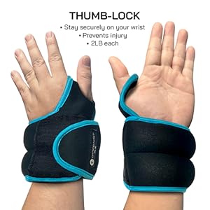 wrist weight with thumbhole. good for running, boxing, workout. easy-off and easy-on.