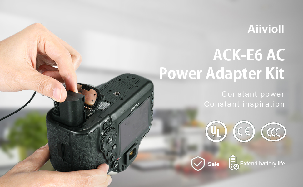 ACKE6 AC Power Supply Adapter Kit, Replacement DRE6 Coupler Charger