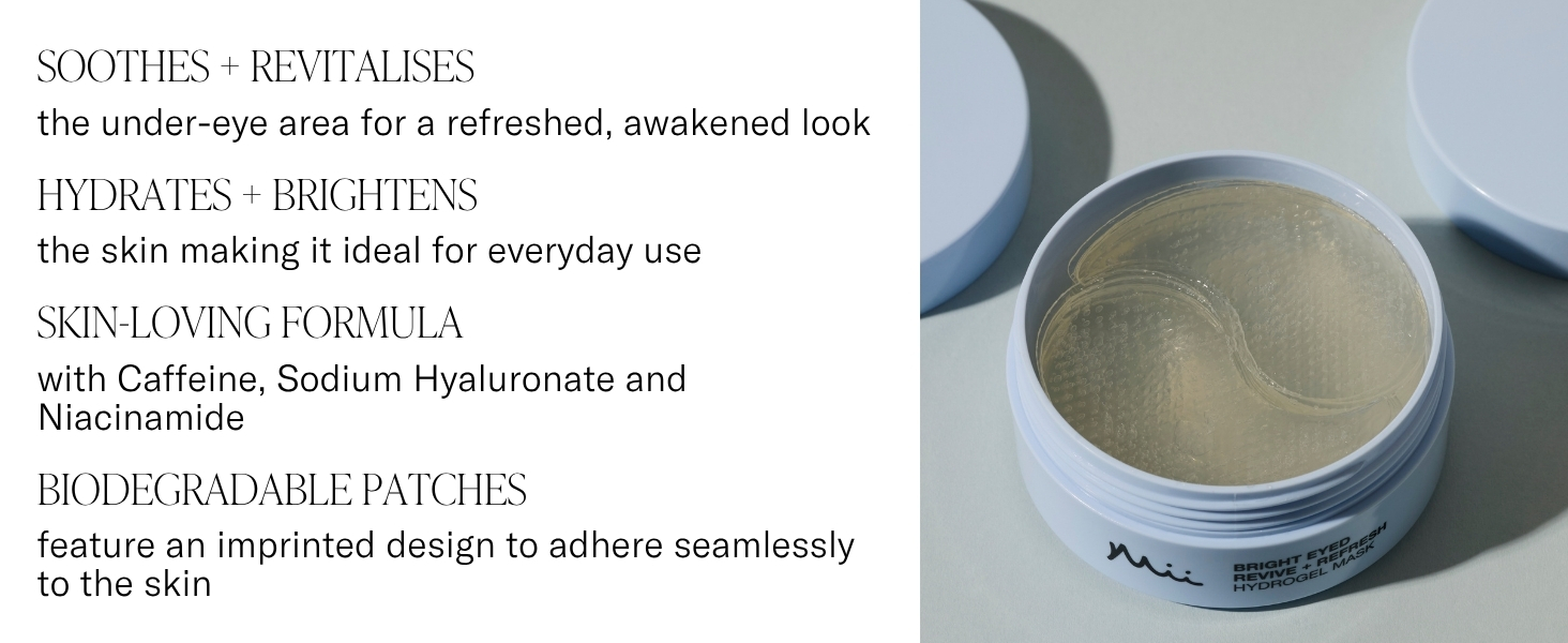 Technical diagram or instruction manual pages showing skin care product application methods with text about benefits and usage.