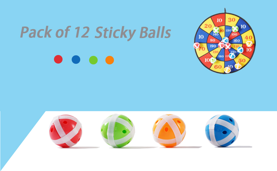 sticky balls dart board 