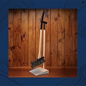 Image of escobas para barrer piso, escoba y recogedor para casa.