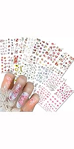 Flowers Nail Decals