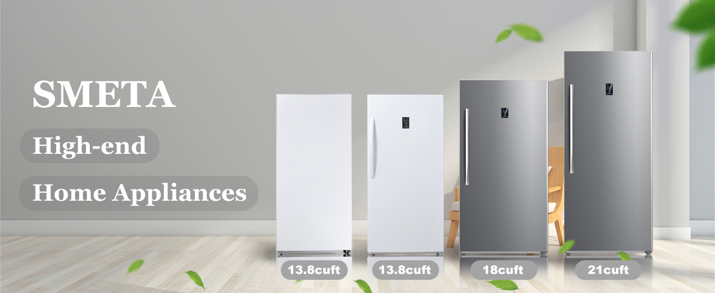 SMETA Upright Freezer Convertible RefrigeratorFreezers